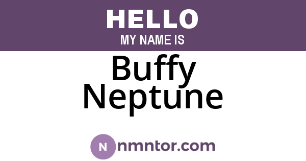 Buffy Neptune