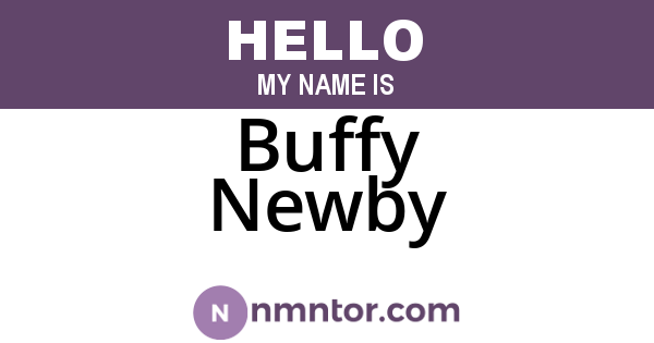 Buffy Newby