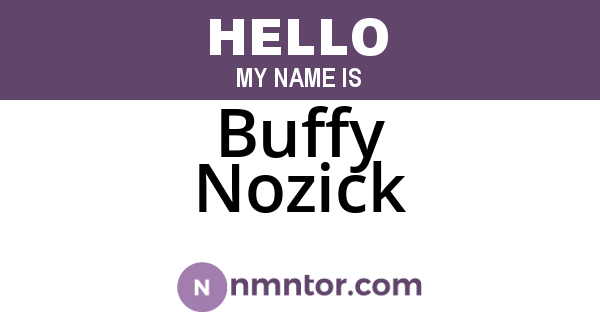 Buffy Nozick