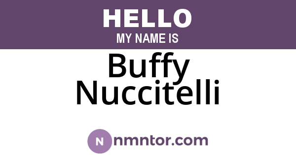 Buffy Nuccitelli