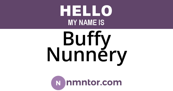 Buffy Nunnery