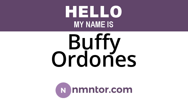 Buffy Ordones