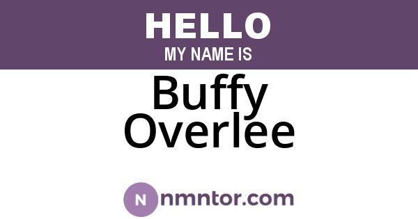Buffy Overlee