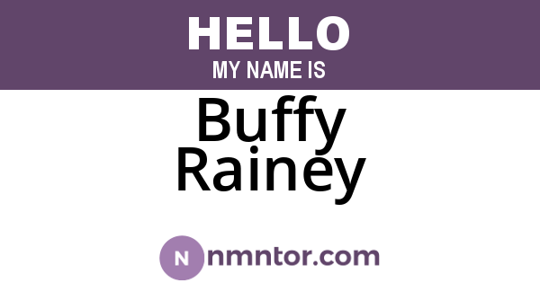 Buffy Rainey