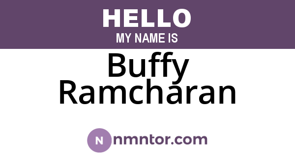 Buffy Ramcharan
