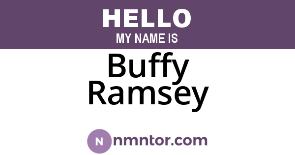 Buffy Ramsey