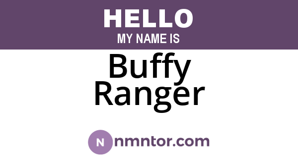 Buffy Ranger
