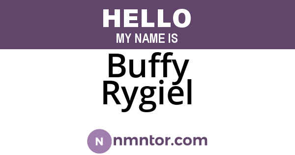 Buffy Rygiel
