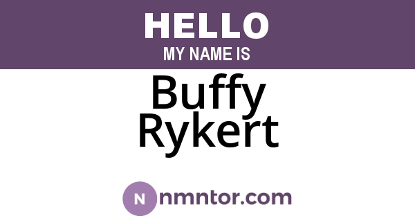 Buffy Rykert