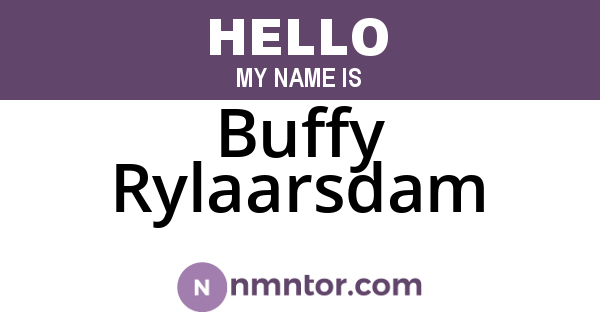 Buffy Rylaarsdam