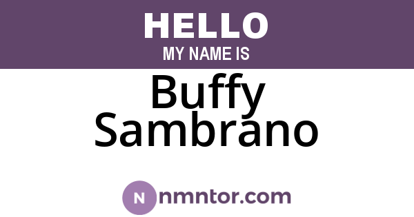 Buffy Sambrano