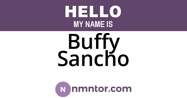 Buffy Sancho