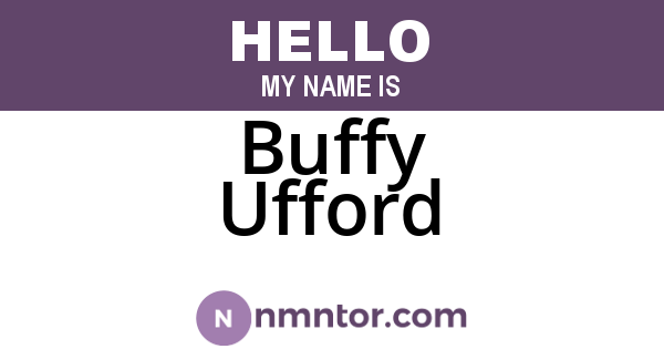 Buffy Ufford
