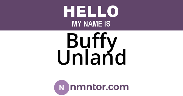 Buffy Unland