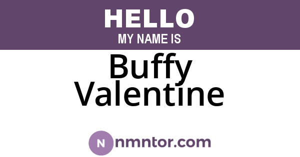 Buffy Valentine