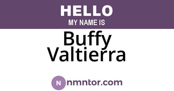 Buffy Valtierra