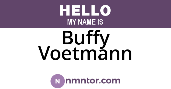 Buffy Voetmann