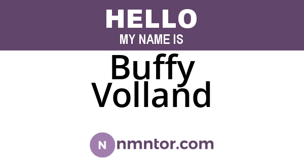 Buffy Volland