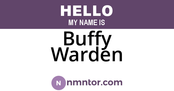 Buffy Warden