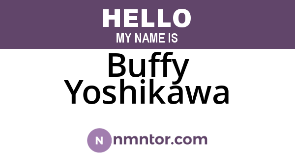 Buffy Yoshikawa