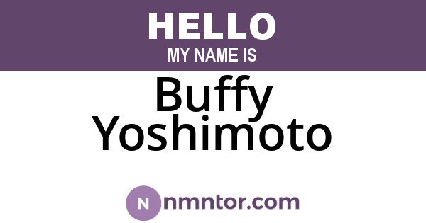 Buffy Yoshimoto