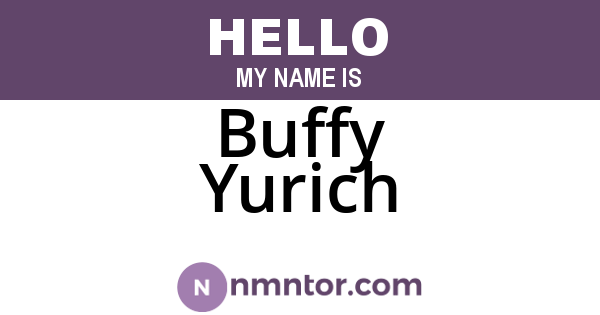 Buffy Yurich