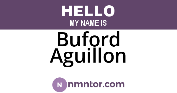 Buford Aguillon