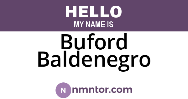 Buford Baldenegro