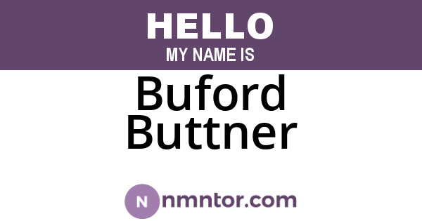 Buford Buttner