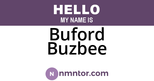Buford Buzbee