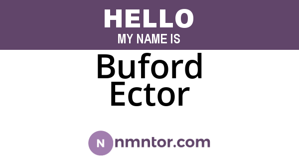 Buford Ector