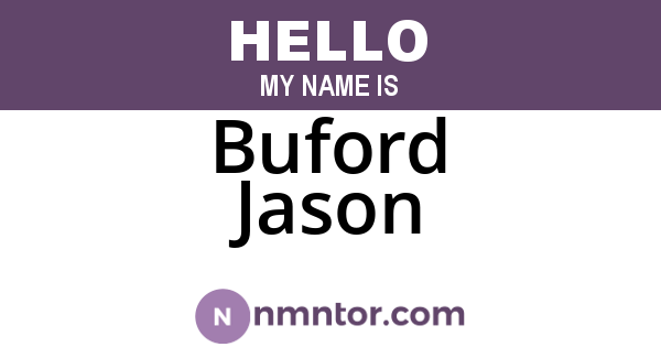 Buford Jason