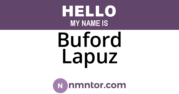 Buford Lapuz