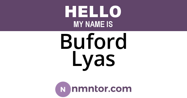Buford Lyas