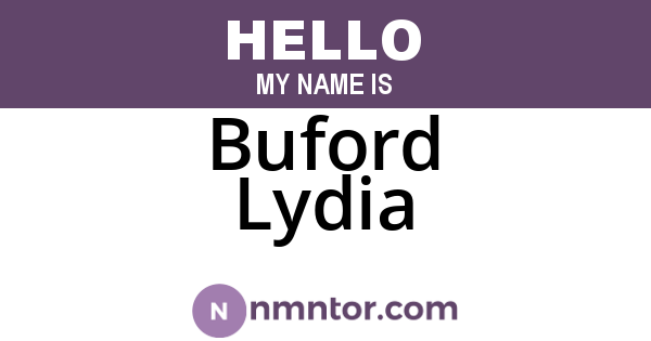 Buford Lydia