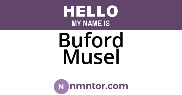 Buford Musel
