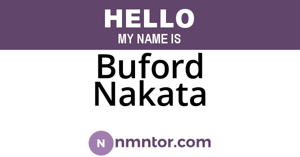 Buford Nakata
