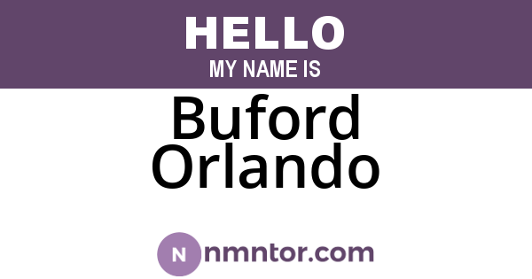 Buford Orlando