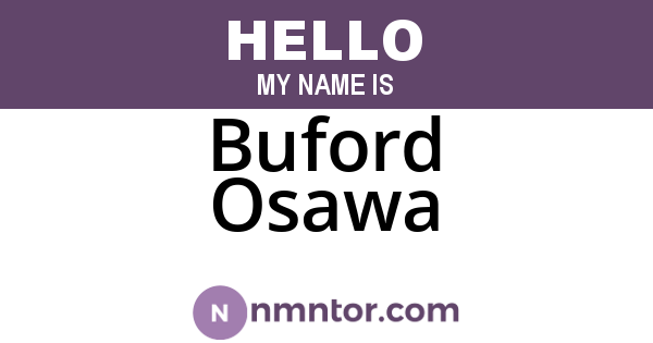 Buford Osawa