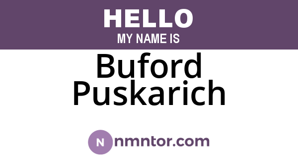 Buford Puskarich