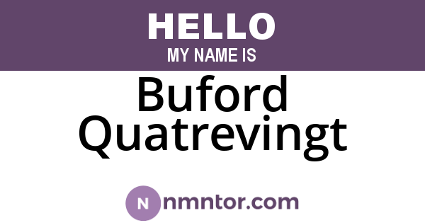 Buford Quatrevingt