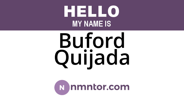 Buford Quijada