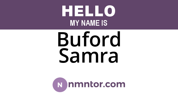 Buford Samra