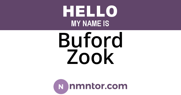 Buford Zook
