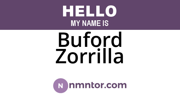 Buford Zorrilla