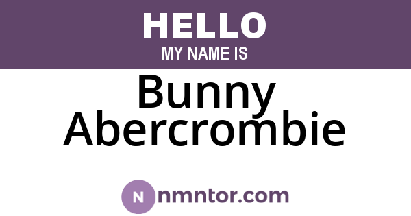Bunny Abercrombie