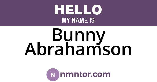Bunny Abrahamson