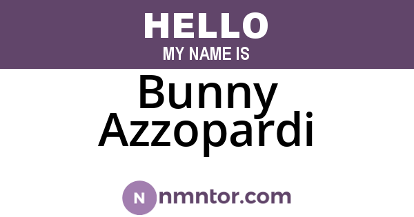 Bunny Azzopardi