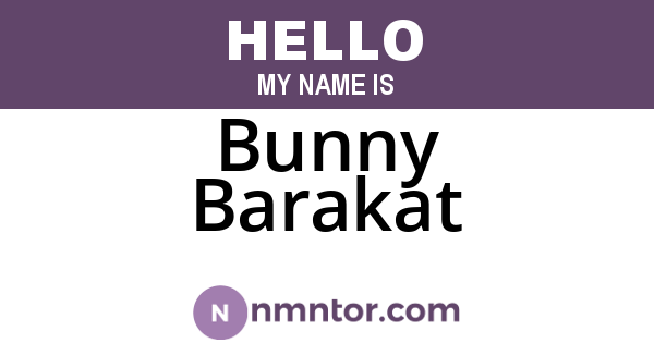 Bunny Barakat
