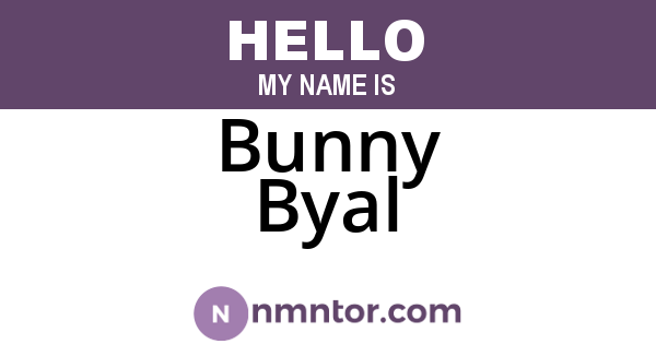 Bunny Byal